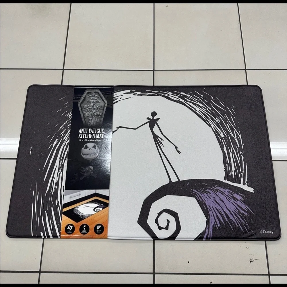 Disney Black and White Anti-Fatigue Mat with Purple Accents